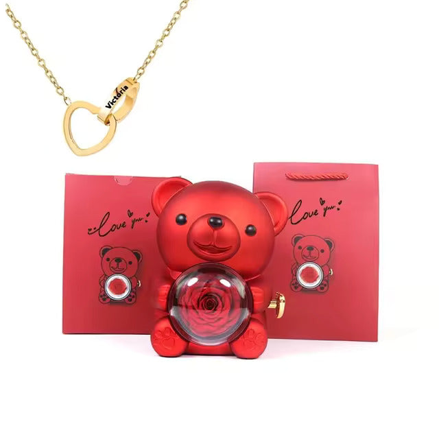 GleeTouch™- Teddy Bear Eternal Rose